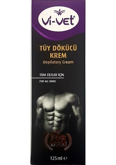Vivet Erkek Tüy Dökücü Krem Tüm Ciltler 125ml X 3 Adet Vivet Formen