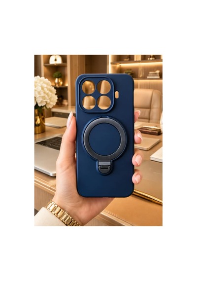 Mi 17t Pro İle Uyumlu 360 Derece Dönebilen Kalın Metal Magsafe Halka Stantlı İçi Kadife Korumalı Ultra Lüx Premium Silikon Kılıf Lacivert Mi 17t Pro İle Uyumlu 360 Derece Dönebilen Kalın Metal Magsafe Halka Stantlı İçi Kadife Korumalı Ultra Lüx Premium Silikon Kılıf Lacivert