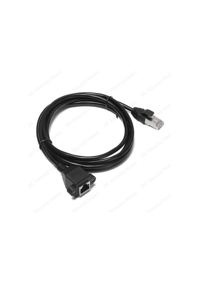 Panel Montaj Rj45 Erkek Rj45 Dişi Uzatma Lan Kablosu-1.5 Metre