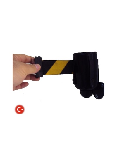 Ags - Duvar Tipi Duvara Monte Şerit Bariyer 3 Metre Şerit Kırmızı-Beyaz