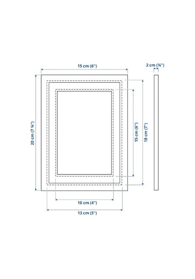 Ikea Sılverhojden Dekoratif Fotoğraf Çerçevesi 13 X 18 Cm Altın