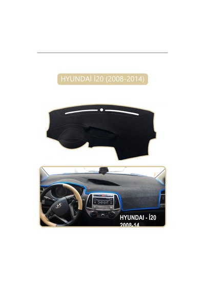 Hyundai İ20 2008-2014torpido Koruma Halısı Bej Kenar