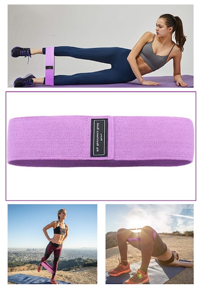 Gus Company Kalça Squat Bandı Dokuma - Fabric Glute Resistance Circle Booty Band Mor