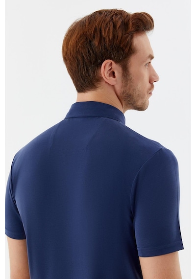 Sabri Özel Erkek Lacivert Dar Kesim Slim Fit Modal Dokuma Polo Yaka Tişört Sabri Özel Erkek Lacivert Dar Kesim Slim Fit Modal Dokuma Polo Yaka Tişört