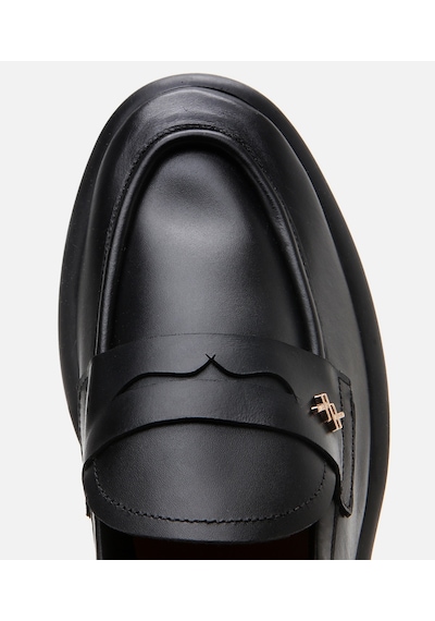 Hotiç Kadın Deri Siyah Esnek Tabanlı Klasik Loafer 01ayh306190a100 Siyah