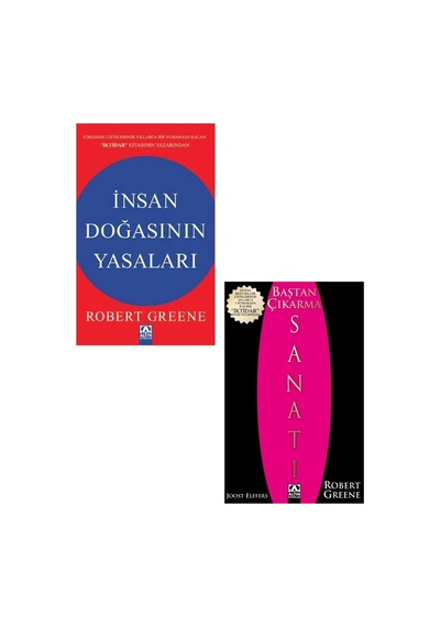 2 Kitalık Set İnsan Doğasının Yasaları Baştan Çıkarma Sanatı Robert Greene