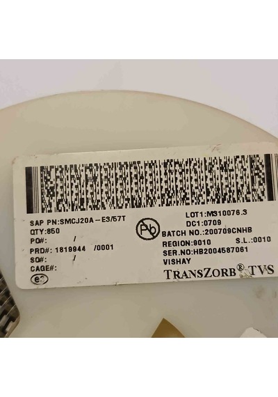 Smcj20a-e3/57 20v Transil Diyot 50 Adet