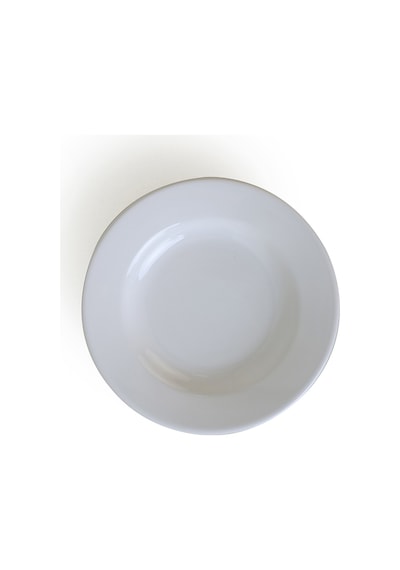 Keramilka Beyaz Linda Yemek Tabağı 21 Cm 6 Adet 006 Beyaz