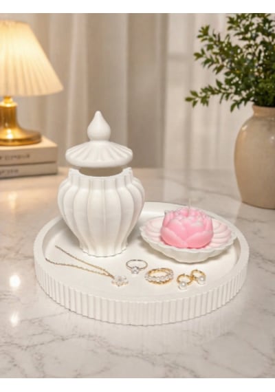 Minimal Dekoratif Set Evinize Modern Dokunuş Beyaz
