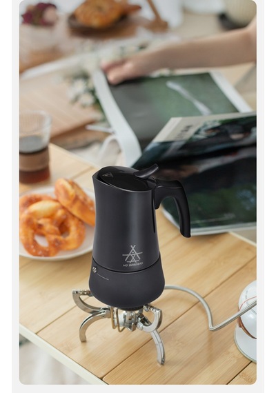Alocs Taşınabilir Mocha Pot 450 Ml 9 Cup Siyah