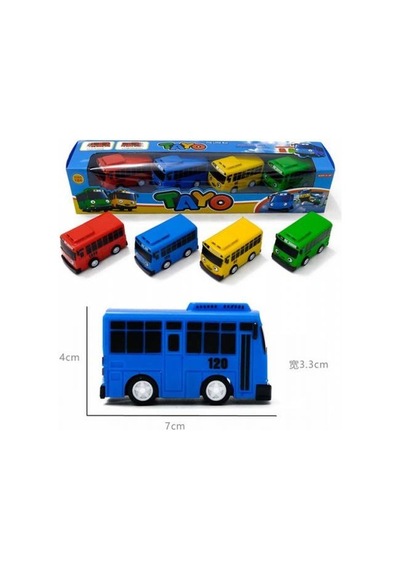 Tayo Oyuncak Tayo 4 Lü Otobüs Set