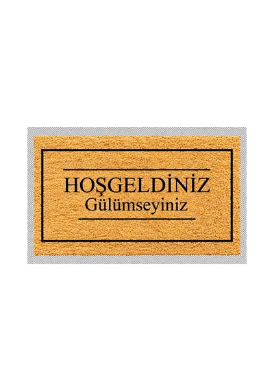 Desenli Kapı Önü Balkon Banyo Mutfak Paspası Dijital Baskı 40 X 60 Cm Kahverengi - 931346223 Kahverengi