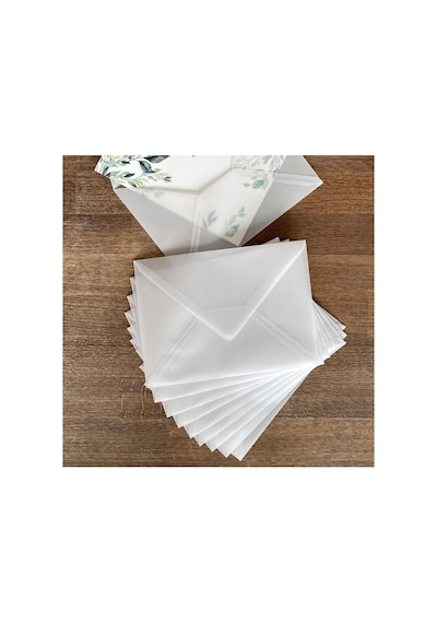 Lexroo Beyaz Transparan Zarf, 13x18 Cm 10 Adet