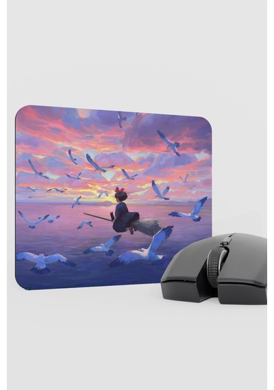 Kiki's Delivery Service Anime V5 - 22x18 Gaming Kauçuk Kaymaz Taban Mouse Pad Fare Altlığı
