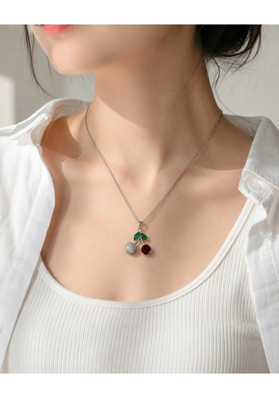 Cherry Işıltı Kiraz Figürlü Gümüş Renk Kadın Kolye Kırmızı Taşlı Yeşil Yaprak Detaylı Işıltılı Kiraz Kolye 316l Paslanmaz Çelik Renkli Cherry Işıltı Kiraz Figürlü Gümüş Renk Kadın Kolye Kırmızı Taşlı Yeşil Yaprak Detaylı Işıltılı Kiraz Kolye 316l Paslanmaz Çelik Renkli