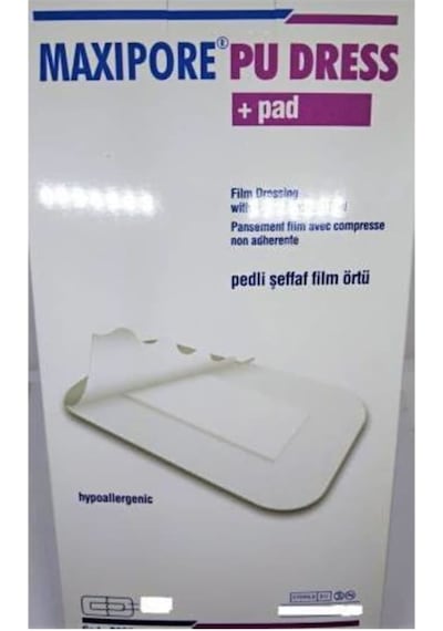 Maxipore PU Dress Pedli Şeffaf Film Örtü 10 x 20 CM 10 Adet