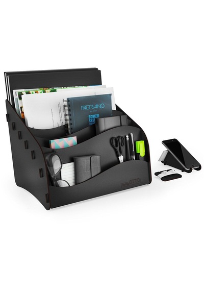 Design Otto Wavy Masaüstü Organizer Evrak Rafı - 6 Renk Siyah - 114808291 Siyah
