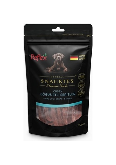 Reflex Snackies Ördek Göğüs Şeritleri Kurutulmuş Et Köpek Ödülü 90 G