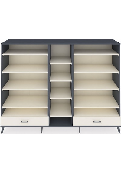 Hyperion Dolap 14 Raflı 2 Çekmeceli 220x44x163 Antrasit-aytaşı Antrasit-aytaşı Hyperion Dolap 14 Raflı 2 Çekmeceli 220x44x163 Antrasit-aytaşı Antrasit-aytaşı