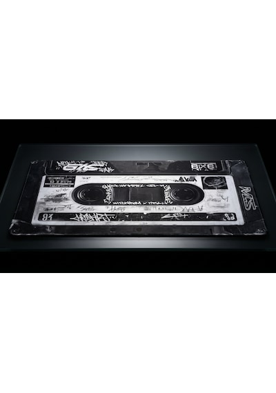 Oryn Cassette / Edition 90x40cm Gaming Mousepad - 3mm Kalınlık Beyaz & Siyah