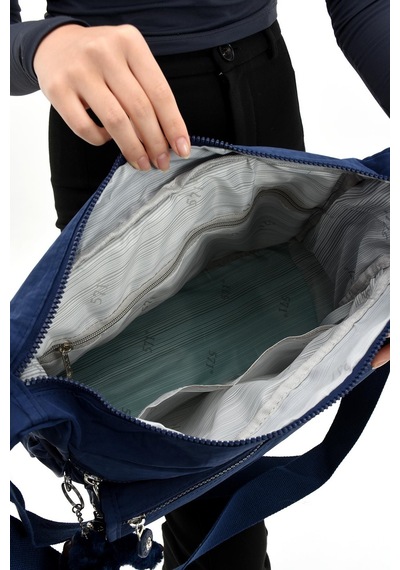 Çapraz Askılı Ultra Hafif Çok Cepli Bayan Omuz Çantası Laci Model: 571-6b - Lacivert