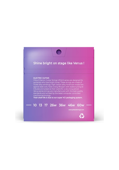 Pitbull Venus 7 Telli Elektro Gitar Teli Veg 10-60 7 Strings