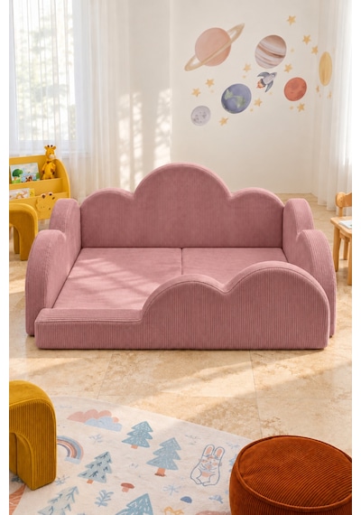 Funbed Junior Bulut Tasarımlı Çocuk Yatağı, Karyola Ve Oyun Matı Seti Pembe - 938609351 Funbed Junior Bulut Tasarımlı Çocuk Yatağı, Karyola Ve Oyun Matı Seti Pembe - 938609351