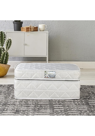 Homedius Trend Tek Kişilik 3 Kat Yaylı Katlanır Yatak 90x190 Cm Beyaz