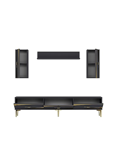 Tvr1813ag - Elips Tvr180 Ünitesi Takım Antrasit - Gold 180cm