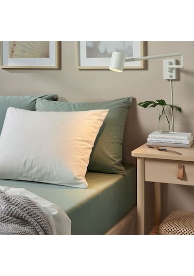 Ikea Ullvıde 1 Çift Kişilik Çarşaf 180 X 200 Cm Yeşil