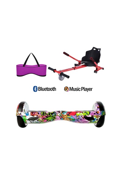 Citymate Elektrikli Kaykay Hoverboard Akıllı Denge 6.5 Inch + Hoverkart + Çanta Extrem1 Paket D04