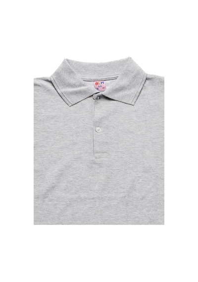 Gri Kısa Kol Düz Renk Yakalı 6-17 Yaş Çocuk Okul Lakos Tişört Polo Yaka T-shirt Gri