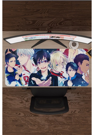 Yuri On Ice Anime V4 - 90x40 Xxl Gaming Kauçuk Kaymaz Taban Mouse Pad Fare Altlığı