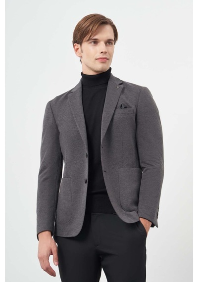İmza Siyah Kazayağı Desen Örme Mono Yaka Astarsız Çift Yırtmaç 2 Düğme 6 Drop Slim Fit Casual Ceket 1002245150 Siyah İmza Siyah Kazayağı Desen Örme Mono Yaka Astarsız Çift Yırtmaç 2 Düğme 6 Drop Slim Fit Casual Ceket 1002245150 Siyah