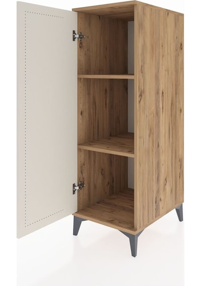 Kronos Dolap 2 Raflı Tek Kapaklı 44x59x134 Çam-aytaşı Atlas Çam