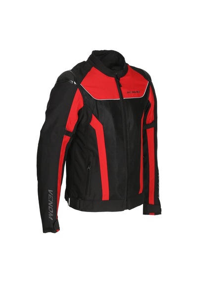 Venom Motosiklet Montu Raptor Hörgüçlü Full Korumalı 4 Mevsim Motorucu Mont Black-red