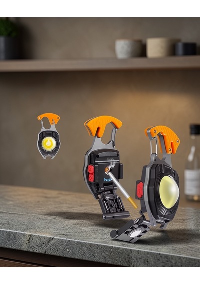 Çok Fonksiyonlu Anahtarlık Fener Usb Şarjlı Cam Kırıcı Usbztasınbılırısık1 Çok Renkli