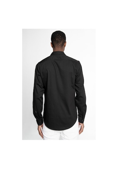Tudors Slim Fit Gündelik Denim Erkek Siyah Gömlek-20192-siyah Siyah Tudors Slim Fit Gündelik Denim Erkek Siyah Gömlek-20192-siyah Siyah