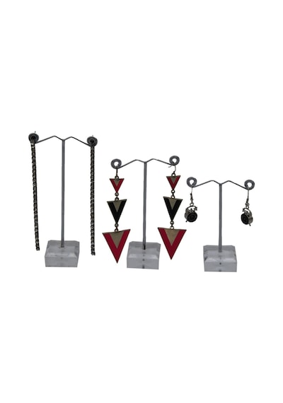 Küpe Standı Metal Mini 3'lü Set Çok Renkli