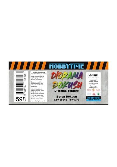 Hobbytime 598 250 Ml. Beton Dokusu Concrete Texture -58251