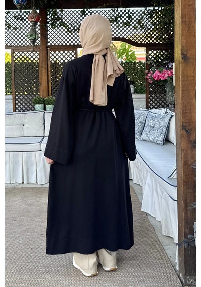 Rabia Şamlı Nazenin Kot Tencel Kap Siyah Normal