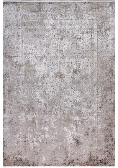 Zeugma Yumuşak Yüzey 100 Tarak Viskon Halı Zeu 3003 Gri E Gri