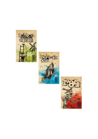 Parodi George Orwell Hayvan Çiftliği Seti 3 Kitap