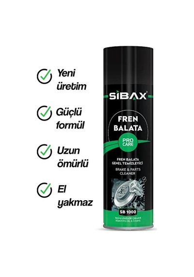 Sibax Fren Balata Temizleyici 500 Ml