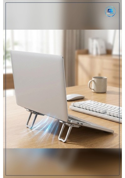 Katlanabilir Laptop Standı Yapışkanlı Mini Notebook Yükseltici Ka