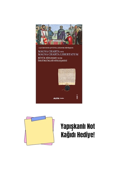 Büyük Sözleşme Ya Da Özgürlükler Sözleşmesi + Yapışkanlı Not Kağıdı