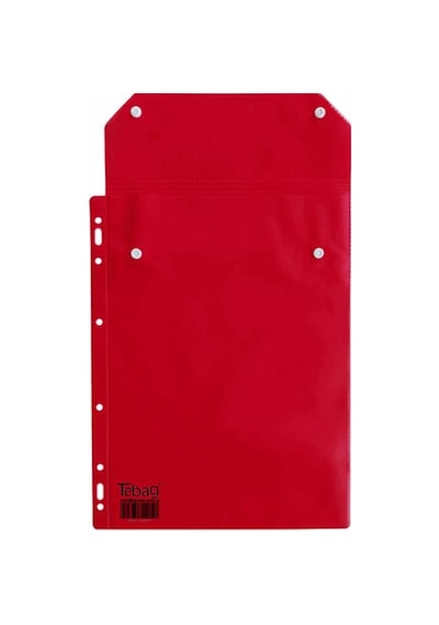 Tebag SGK Reçete Dosyası Kırmızı Plastik