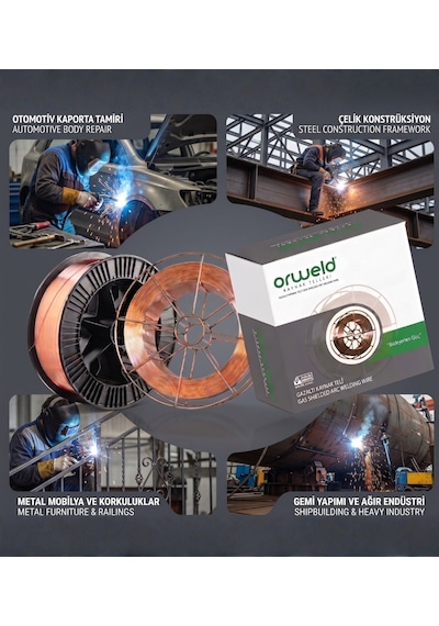 Orweld Orw Sg2 1mm Gazaltı Kaynak Teli 1 Makara 15kg