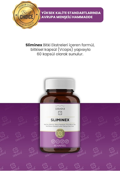 Erbatab Sliminex Takviye Edici Gıda 60 Kapsül