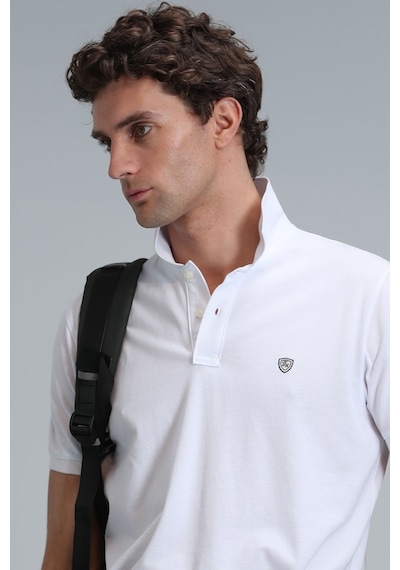 Lufian Erkek Polo Yaka T Shirt 111040164 Beyaz